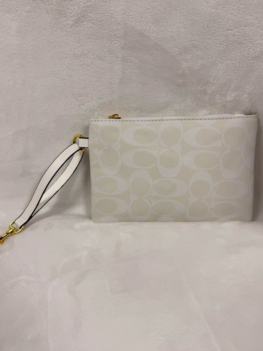 Coach Cream Signature Canvas Tote with Wallet and Box - Picture 6 of 7